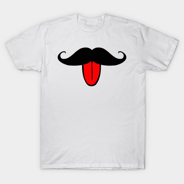 Funny Mustache T-Shirt by NewSignCreation